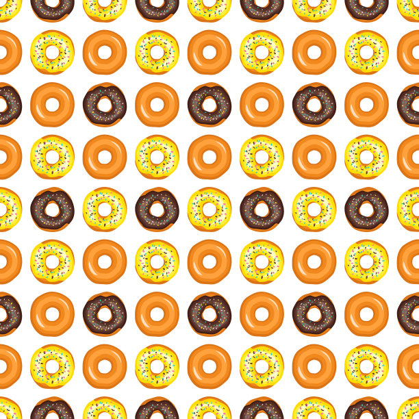 无缝模式从釉面甜甜圈图片下载