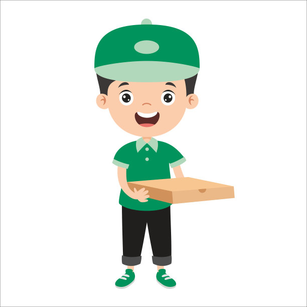 卡通送货员图片下载
