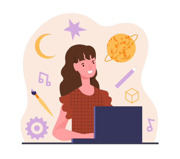 女人在笔记本电脑图片下载