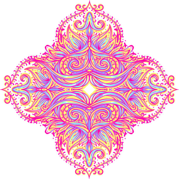 伸展和力量瑜伽卡设计丰富多彩图片下载