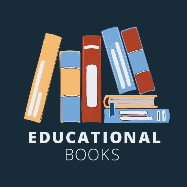 矢量插图的书籍堆栈在黑暗图片下载