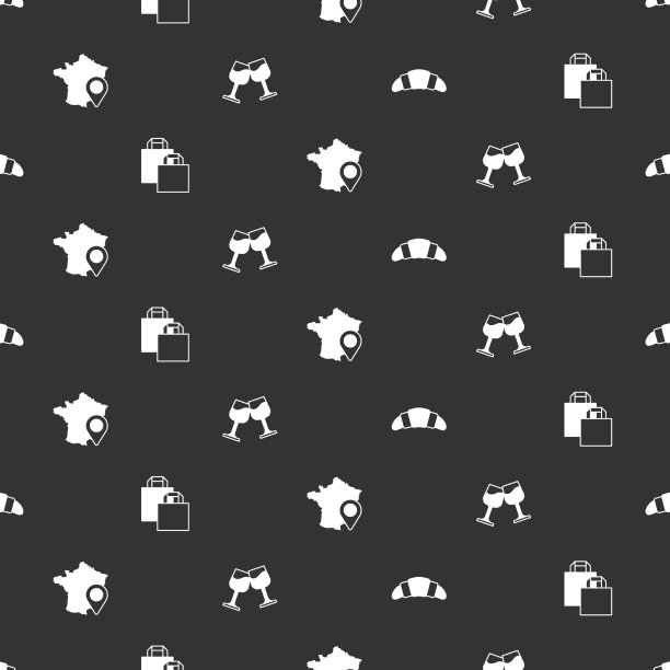 集羊角纸购物袋法国地图图片下载