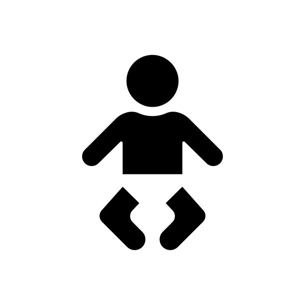 婴儿在尿布剪影图标。厕所标志及换尿布站。儿童保育WC的象征。育婴室的迹象。母亲和孩子图标洗手间。孤立的矢量图图片下载