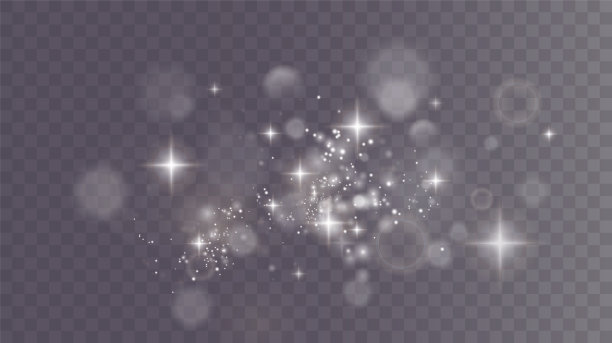 圣诞节的背景。粉PNG。神奇闪亮的白色尘埃。细细的、闪亮的灰尘颗粒会轻微脱落。神奇的闪烁效果图片下载