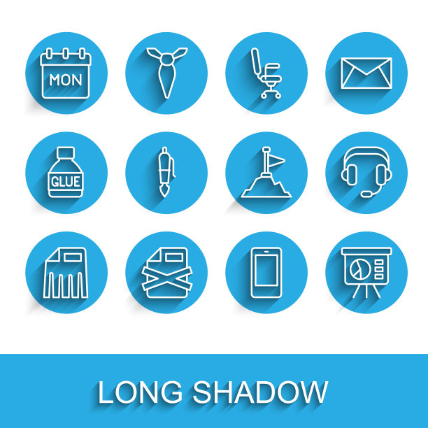 设置行碎纸机，删除文件文件，日历，手机，图形板，钢笔笔尖，耳机和山脉旗帜顶部图标。向量图片下载