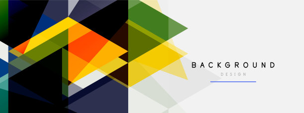 马赛克三角形几何背景技术或图片下载