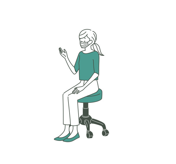 戴着面具说话的女人图片下载