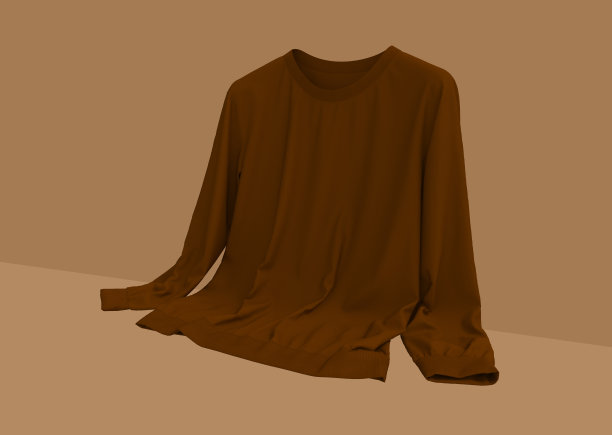 空白的运动衫模拟在前面的视图图片下载