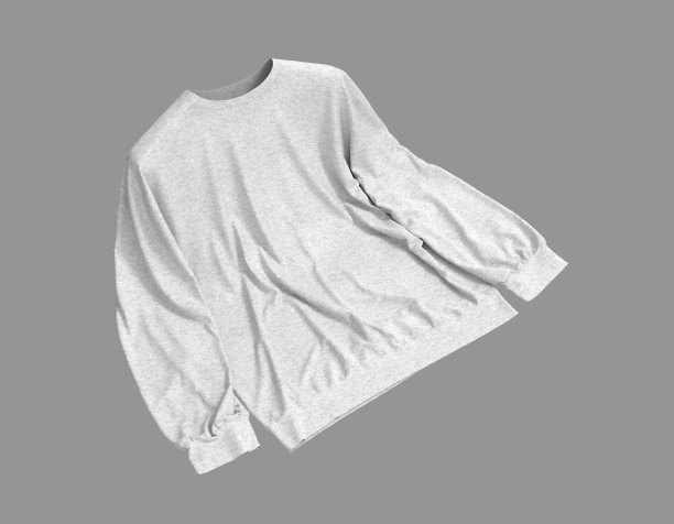 空白的运动衫模拟在前面的视图图片下载