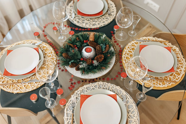 公寓装饰圣诞节和新年图片下载