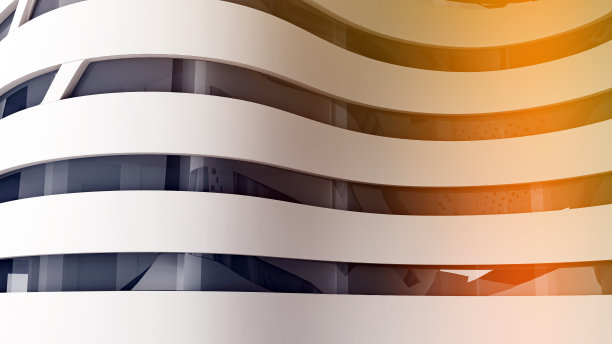 未来主义建筑波形的特写图片下载