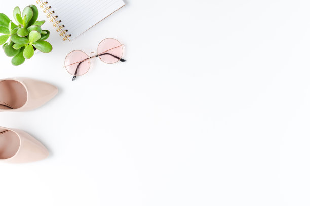 时尚背景与女性配饰。俯视图图片下载