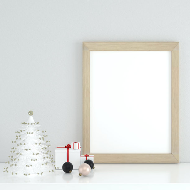 抽象的圣诞节最小的模拟场景。几何裙台形状的产品展示模型，底座台阶。新年快乐在彩色背景3D渲染。图片下载