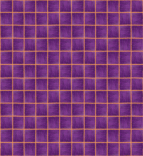 无缝手绘针织紫色图案插图。图片下载