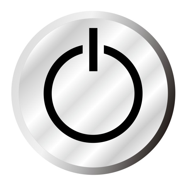 开启，关闭图标。电源按钮。图片下载