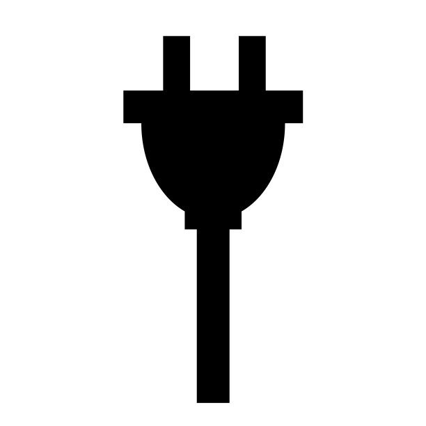 电源插头图标。图标。图片下载