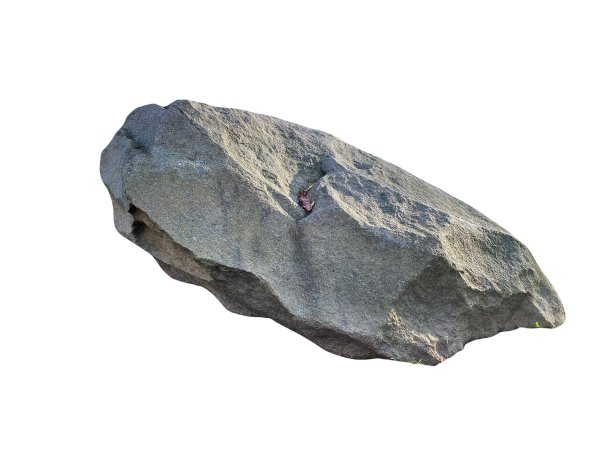 白色背景上孤立的石头图片下载