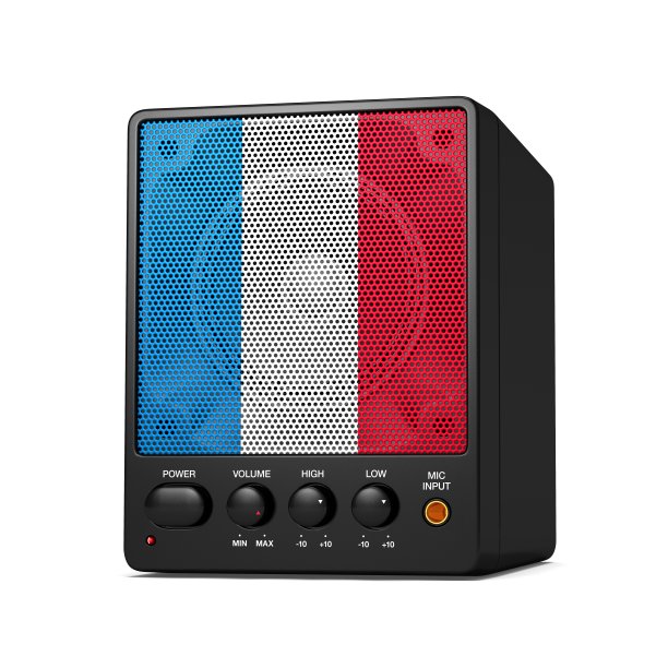 法国国旗的演讲者图片下载