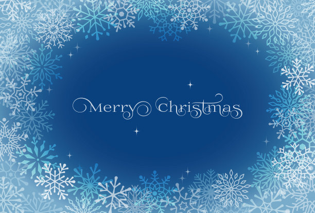 时尚雪花圣诞贺卡，背景插图图片下载