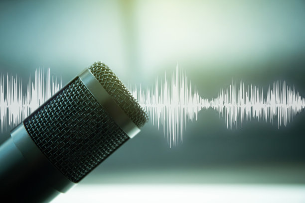 家庭演播室专业电容式麦克风。图片下载