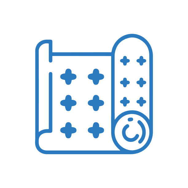 冥想或瑜伽垫图标图片下载