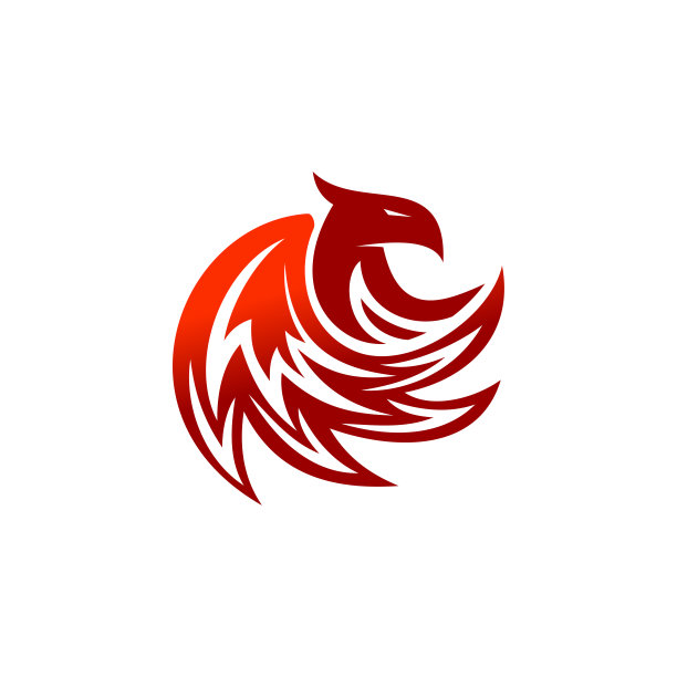 凤凰翅膀火焰火焰插图模板图标隔离图片下载