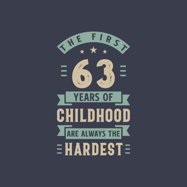 童年的前63年总是最艰难的，庆祝63岁生日图片下载