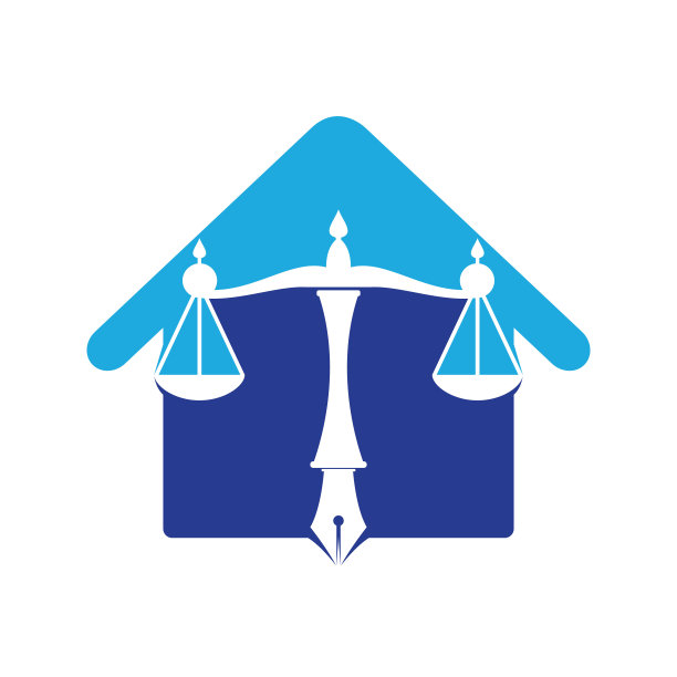 法律标志向量与司法平衡，象征司法规模在笔尖。图片下载