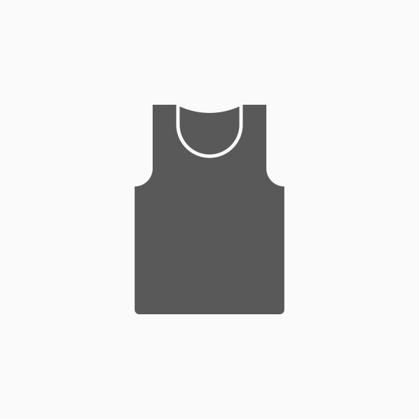 汗衫图标，背心矢量插图图片下载