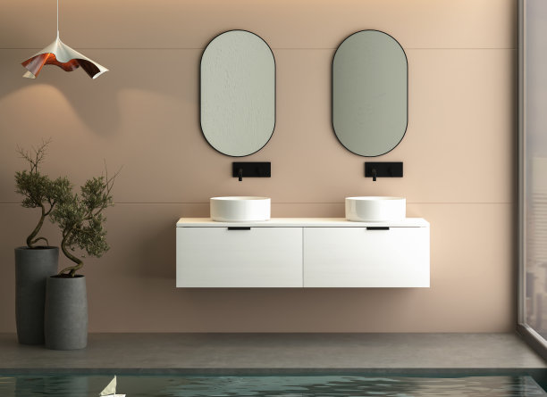 现代简约浴室内景图片下载