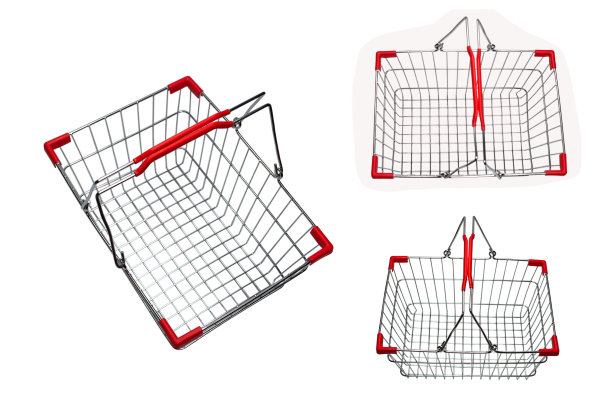空购物篮孤立图片下载