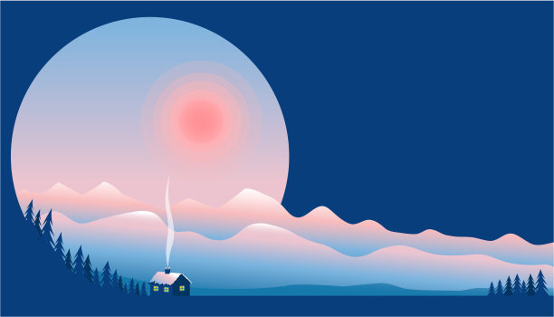 矢量景观与空间为您的文本。图片下载