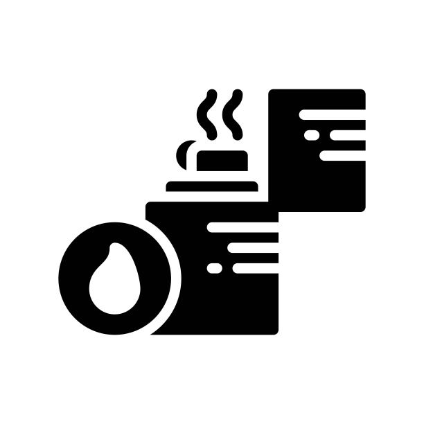 较轻的字形风格图标孤立在白色背景图片下载