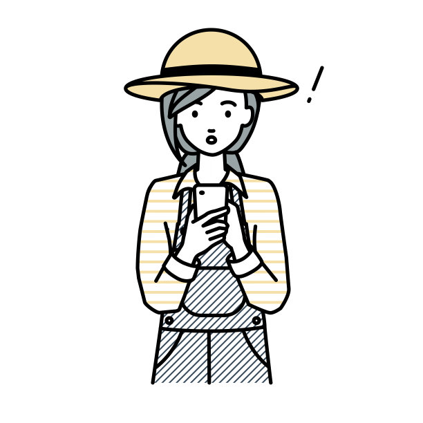 一位农妇发现并注意到她手中的智能手机里有什么东西图片下载