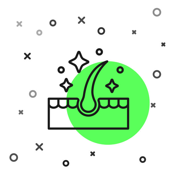 黑色线有机精油的头发护理图片下载