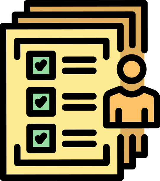 证书批准列表图标颜色大纲图片下载