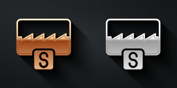 金银乐波均衡器图标隔离图片下载