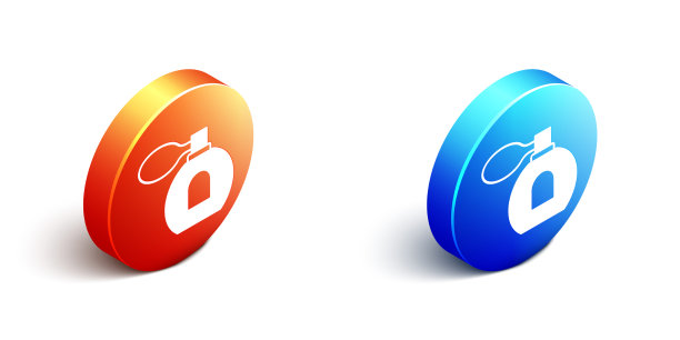 在白色上分离的等距香水图标图片下载