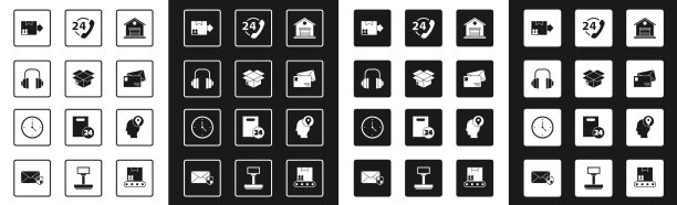 集仓库纸箱纸箱耳机图片下载