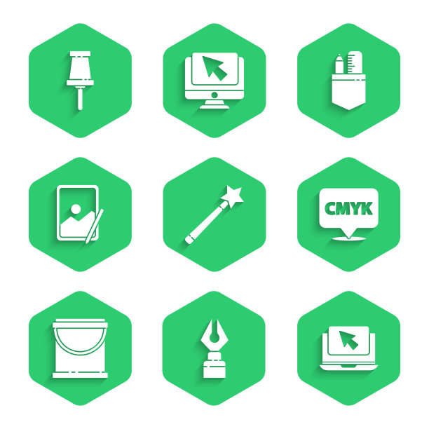 设置魔棒、钢笔笔尖、笔记本电脑光标图片下载