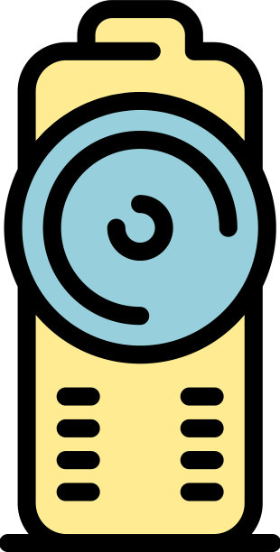 动作相机图标颜色轮廓图片下载