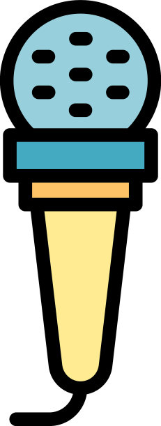 记者街麦克风流图标颜色图片下载