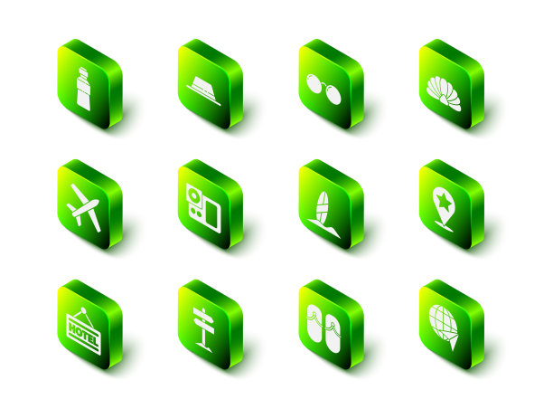 集男帽与丝带眼镜扇贝海图片下载