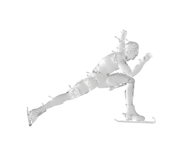 水质感长道速滑图片下载