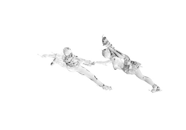 水质感双人花样滑冰图片下载