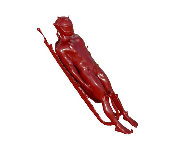 油漆质感无舵雪车图片下载