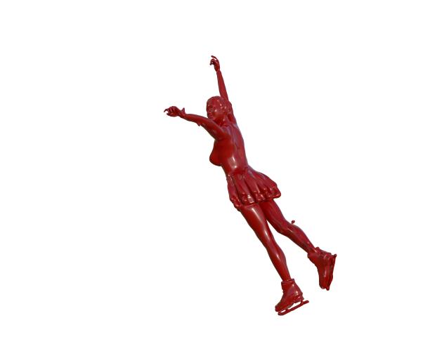 油漆质感花样滑冰图片下载