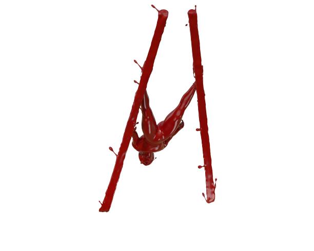 油漆质感跳台滑雪图片下载