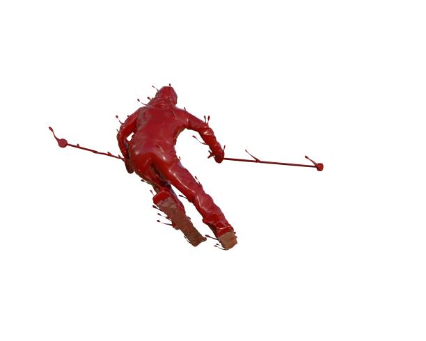 油漆质感单板滑雪图片下载