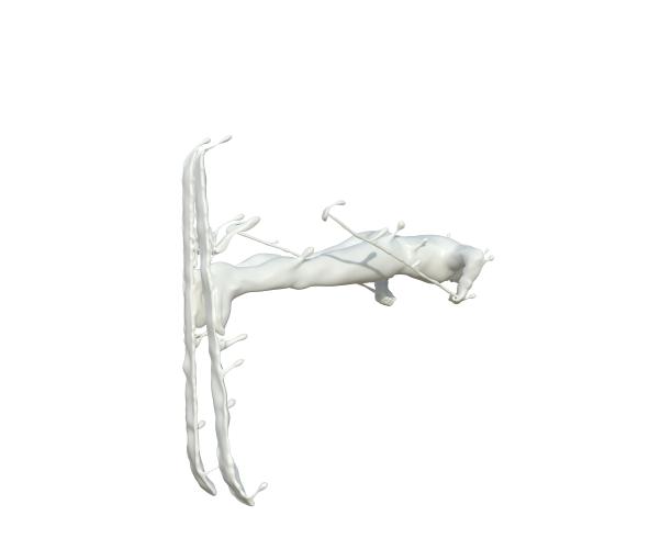 牛奶质感越野滑雪图片下载